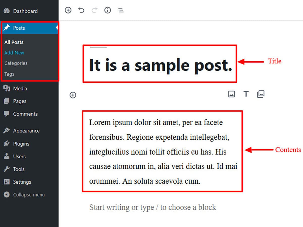 Create new posts in WordPress