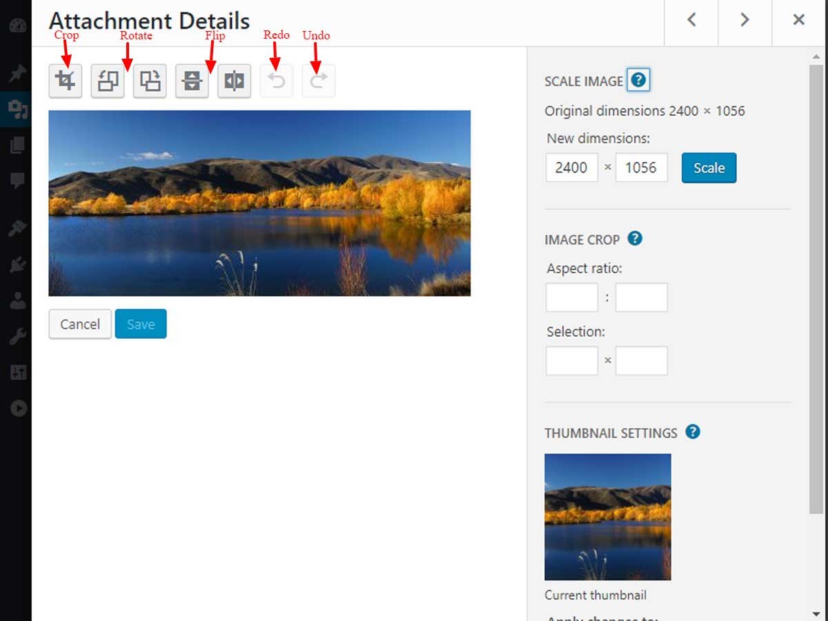 WordPress-image-editor