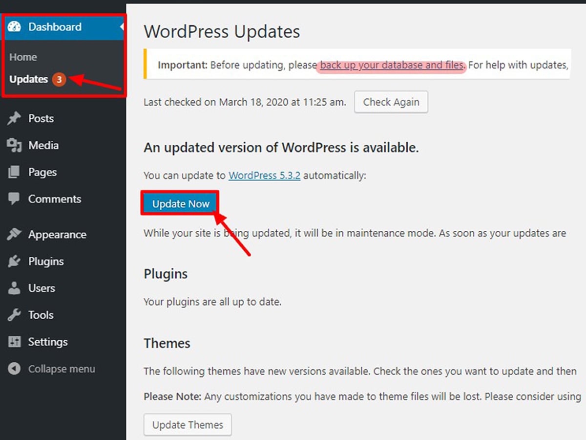 How to Safely Update WordPress WPALLRESOURCES