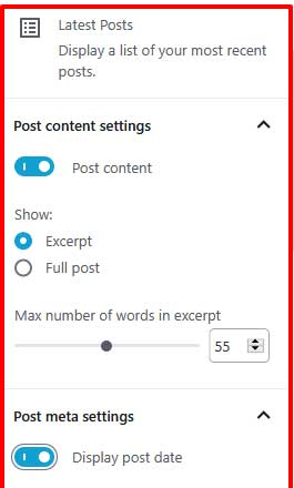 Post-content-settings