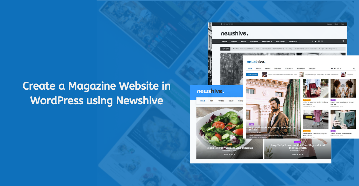 How to Create a Magazine Website in WordPress using Newshive?