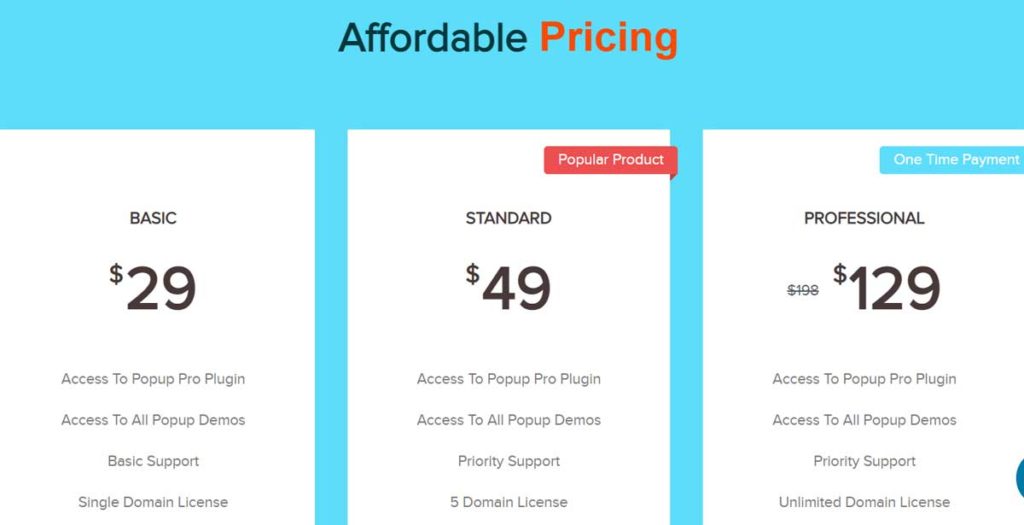 WP Popup Builder Pricing