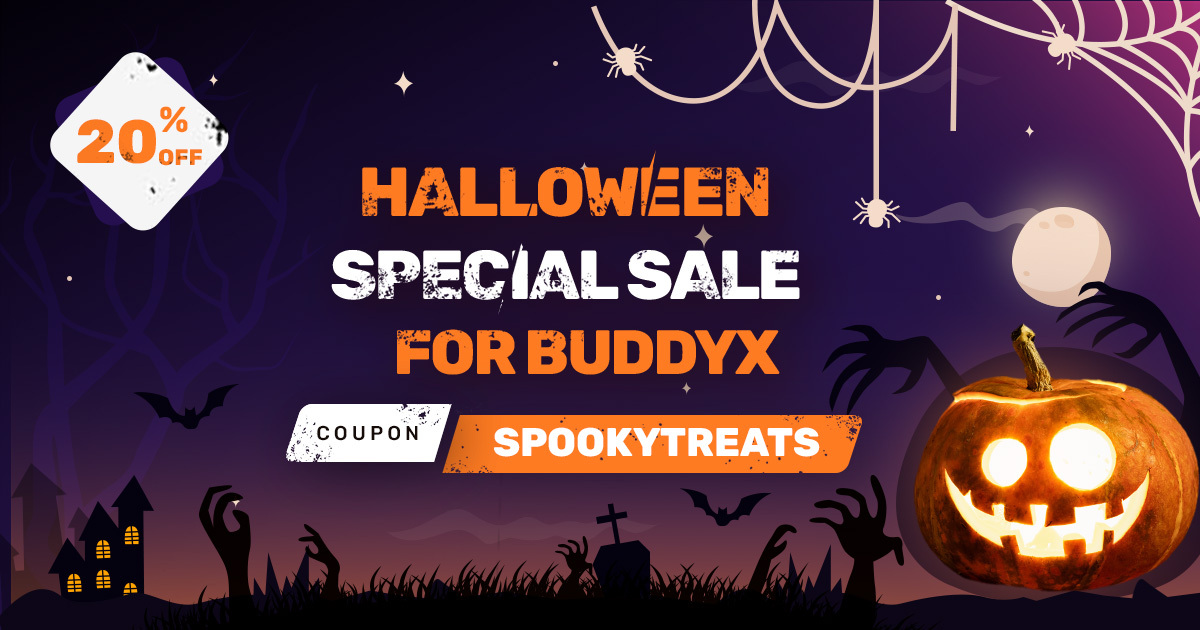 Buddyx-halloween wordpress deal