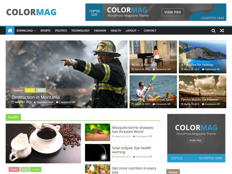 Color Mag theme: Best New themes for WordPress