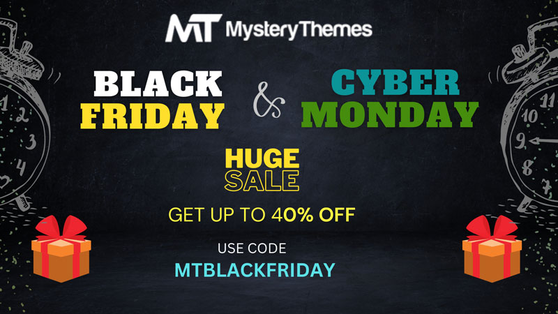 Mystery Themes: WordPress Black Friday and Cyber Monday deals