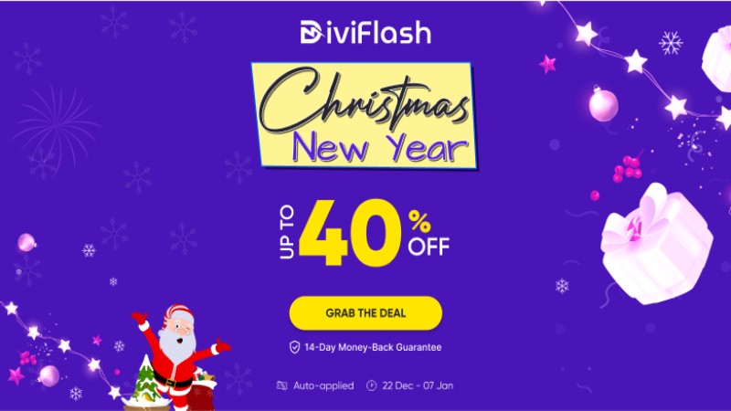 Best WordPress Christmas and New Year Deals: Diviflash