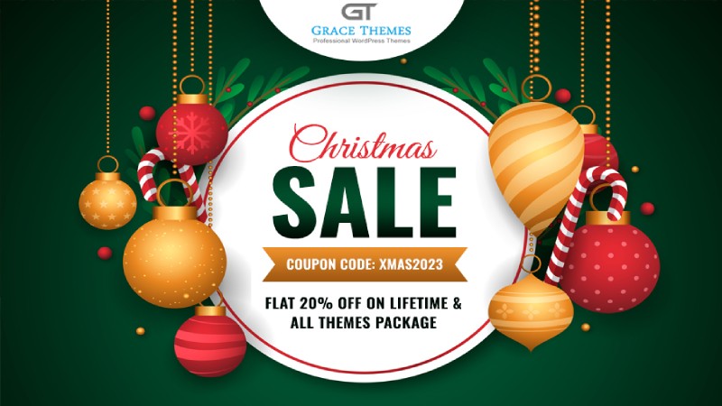 Best WordPress Deals for Christmas and New Year: Grace Themes