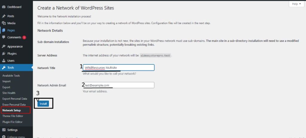 WordPress Multisite Network: Configuration Setup 