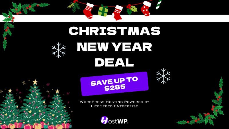 WordPress Christmas and New Year Deals: HostWP.io