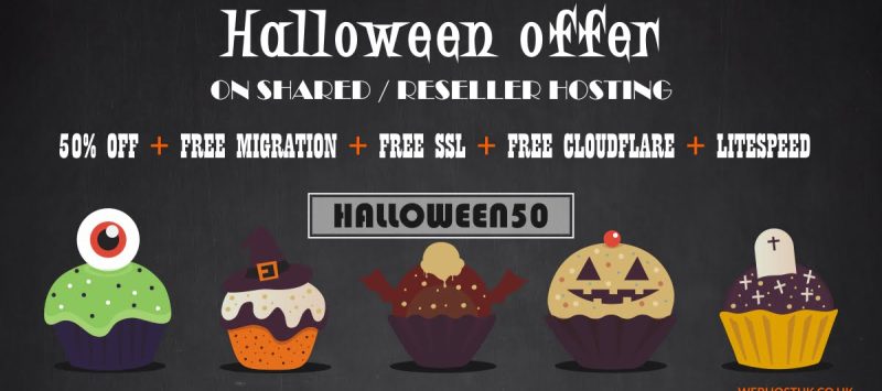 Halloween WordPress Deal: WebhsotUK
