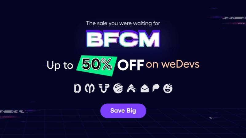 WordPress BFCM Deals: WeDevs